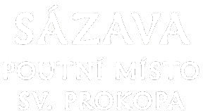 Textové logo Sázava poutní místo sv. Prokopa