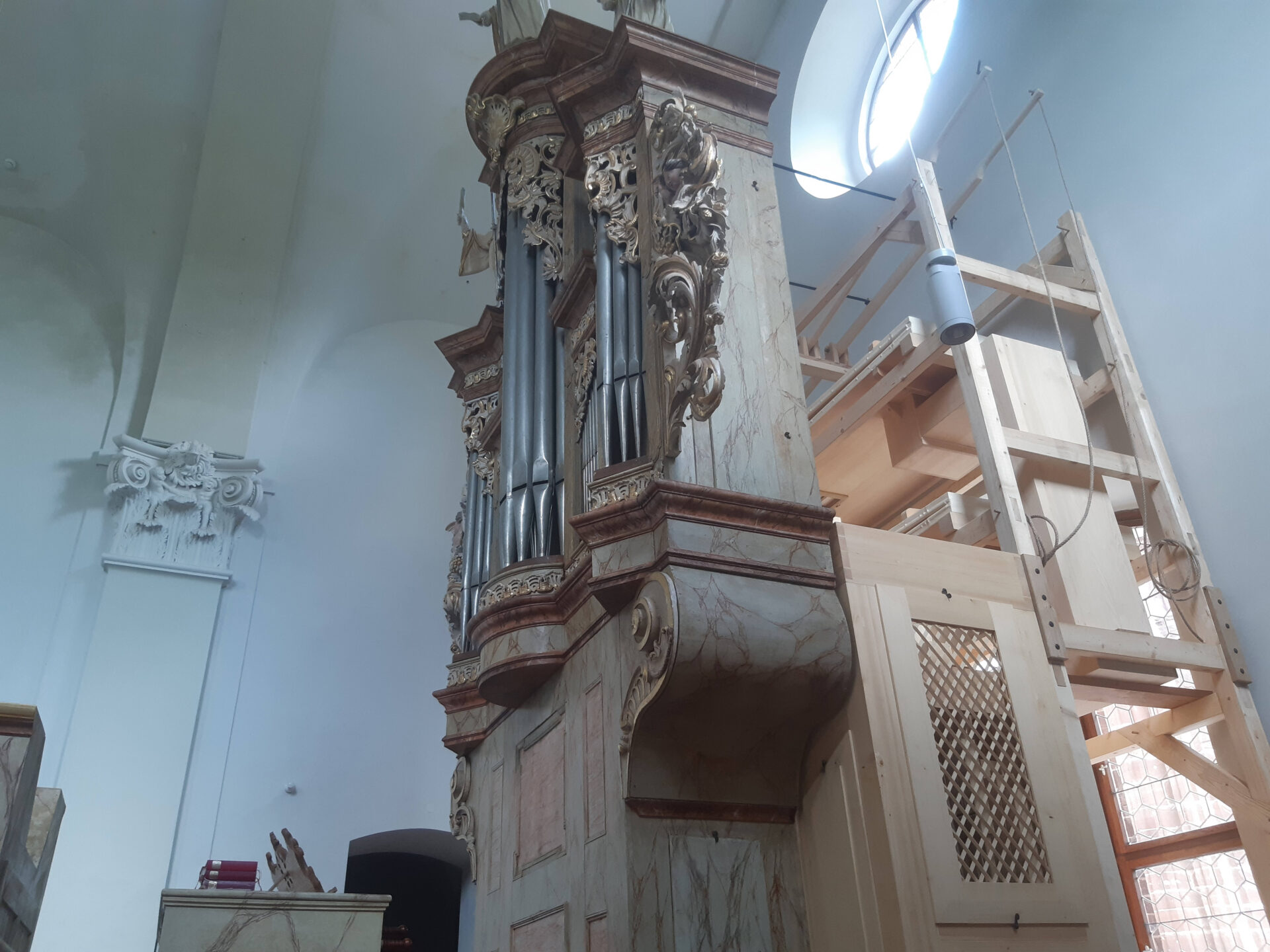 Varhany v kostele sv. Prokopa